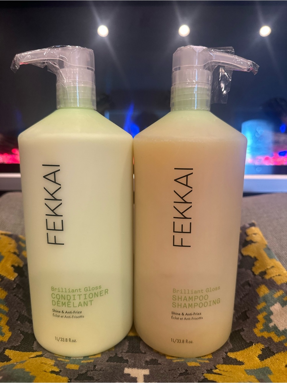 FEKKAI Brilliant Gloss Shampoo and Conditioner – 33.8 oz / 1L EACH